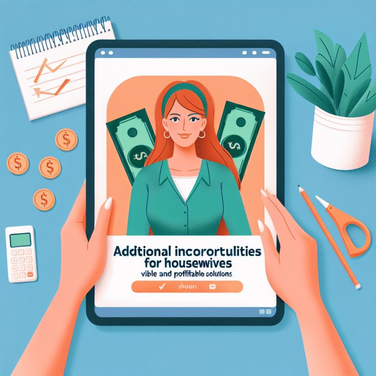 renda extra para donas de casa: opções viáveis e lucrativas